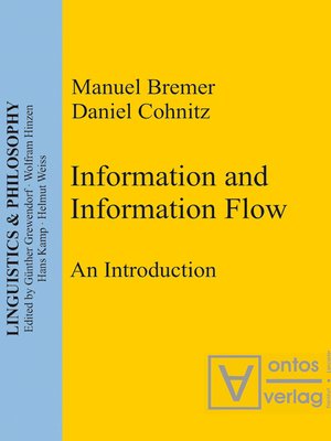cover image of Information and Information Flow